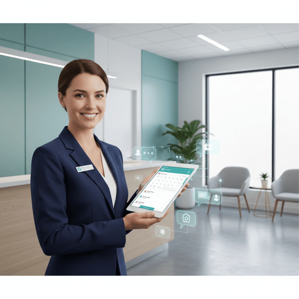 Team member managing appointments